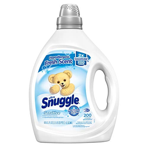 Snuggle Liquid Fabric Softener, Dye Free for Sensitive Skin, 2X