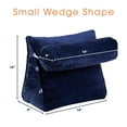 thumbnail image 5 of Cheer Collection Wedge Shaped Back Support Pillow and Bed Rest Cushion for Reading, Gaming, Watching - with Adjustable Neck Pillow, 5 of 5