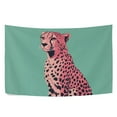 thumbnail image 6 of Yayeee Tapestry Wall Hanging for Bedroom 80" x 60" Living Room Home Wall Art Decor, Big Pink Cheetah, 6 of 7