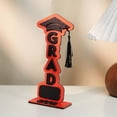 thumbnail image 7 of WWG 2026 Graduation Season Wooden Tabletop Decorative Ornament, Commemorative Gift for Graduate, Holiday Desktop Display Stand with Engraved Design, 22.5x10 cm Keepsake, 7 of 7