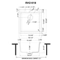 thumbnail image 2 of Ruvati RVG1018WH 18 x 20 in. Epi Granite Drop in Top Mount Composite Single Bowl Wet Bar Prep Sink, Arctic White, 2 of 7