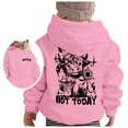 thumbnail image 2 of Tfken Toddler Child Girls Sweatshirt Soft Summer Hoodies Cow Print Long Sleeve Pink Tops Size 2-3 Years, 2 of 8