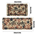 thumbnail image 2 of dajkiuy 4th of July Kitchen Mats，Patriotic Kitchen Mats Sets of 2，Memorial Day Home Decor Kitchen Rugs for Floor，Slip Door Rugs for Independence Day Home Bathroom Entrance（16x24in and 16x47in）, 2 of 6