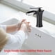 thumbnail image 2 of Grifo mezclador moderno de agua fría y caliente para lavabo de cocina, grifo monomando negro para lavabo de baño, 2 of 8