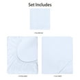 thumbnail image 6 of Mainstays Basic Value Microfiber Bed Sheet Set, Arctic White, Twin, 3 Piece, 6 of 10