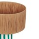 thumbnail image 3 of Lámpara de mesa Tov Furniture Ravello de papel maché a rayas verdes, 3 of 5