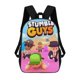thumbnail image 1 of Stumble Guys-theme Backpack, Campus style schoolbag Bookbag with Adjustable Shoulder Straps And Large Zip Compartment, Unisex Travel Bags., 1 of 6