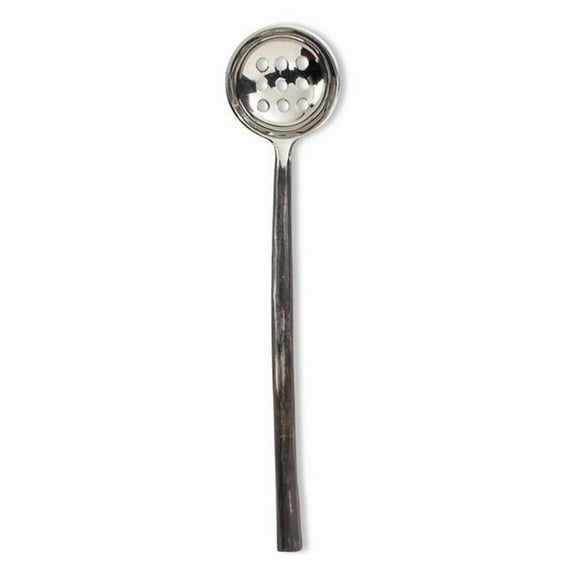 Abbott Collection AB-36-IRON-OLIVE 7 in. Olive Spoon with Forge Handle, Antique Black