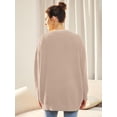 thumbnail image 5 of Women's Cardigan 2023 Open Front Oversized Button Lightweight Sweaters V Neck Loose Cardigans Knit Outwear, 5 of 8