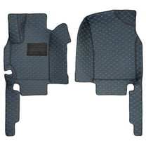 leadwolf 2Pcs Front Floor Mats Custom Fit for Toyota Camry 2011-2017 2 Seats All Weather PU Leather Auto Liners Anti-Slip Automotive Floor Mats Black Blue