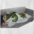 thumbnail image 6 of Cactus Soft Flannel Fleece Blanket, Arid Climate Flora Saguaro Plant Succulent Illustration South America Mexico, Cozy Plush for Indoor and Outdoor Use, 50" x 60", Green Pale Caramel, by Ambesonne, 6 of 6