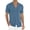 04-Blue, variant on Iceglad Mens Casual Button Down Shirt Summer Short Sleeve Cuban Vacation Beach Shirts