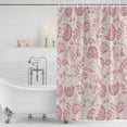 thumbnail image 4 of Abstract Spring Floral Waterproof Fabric Shower Curtain,Farmhouse Summer Botanical Waterproof Fabric Shower Curtain for Bathroom Curtains Bathtubs Hotel Shower Curtains with 12 Hooks Small 36x78in, 4 of 8