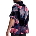 thumbnail image 3 of Bats Men's Short Sleeve Button Down Spread Collar Beach Shirts, 3 of 6