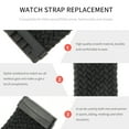 thumbnail image 4 of Minkissy Simple Black Watch Band Replacement Compatible for Fitbit Versa3 with Knitting Material, 4 of 6