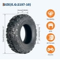 thumbnail image 2 of 2Pack 21X7-10 ATV Tires, 21X7x10 ATV UTV All Terrain Tires,Sport Front UTV Tires,6 PR, Tubeless, 2 of 5
