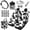Cow Print, variant on HUISEFOR Cow Print Car Seat Cover Full Set 15 Pieces for Most Truck SUV Steering Wheel Cover Seat Belt Cover Car Trash Can Air Vent Storage Bag Keychain Rear View Mirror Cover