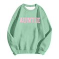 thumbnail image 4 of Arlun Auntie Sweatshirts for Women Cool Aunt Drop Shoulder Loose Comfy Casual Sweatshirt Spring Winter Crewneck Long Sleeve Pullover Tops Fashion Clothes Funny Gifts for Aunt Mint Green XXXL, 4 of 4