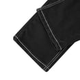 thumbnail image 6 of Men's Straight Leg Jean with Embroidered Design Elastic Waist Jeans Regular Fit Classic Relaxed Fit Stretch Casual Denim with Zipper and Button Wide Leg Carpenter Jeans,Black 2XL, 6 of 6