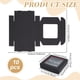 thumbnail image 2 of 10 mini cajas de papel negras con ventana de PVC, cajas de regalo cuadradas., 2 of 9