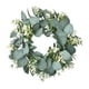 thumbnail image 2 of Corona de flores de primavera de corona de eucalipto artificial para vegetación de la puerta frontal decoración decorativa de guirnalda para la, 2 of 8