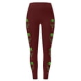 thumbnail image 3 of WILLBEST Leggings de Cintura Alta para Mujer, para Entrenamiento, Yoga, Suaves, Elásticos, con Estampado Navideño, Bloques de Color, Cómodos, para Fitness Y Running 2315 Grande, 3 of 4