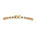 thumbnail image 4 of Blue Sapphire with CZ diamond oval Tennis Bracelet,14K Gold plated Blue Bracelet Blue Sapphire, silver Bracelet, Bracelet gift for her by Pinkcityshopstore, 4 of 4