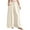 Beige, variant on Women's High Waisted Linen Pants, Bohemian Style Wide Leg Casual Trousers with Pockets, Flowy Beach Vacation Outfits for Summer Travel and Daily Wear Beige L