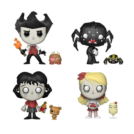 Funko Pop & Buddy: Don't Starve Collectors Set - Wilson with Chester, Willow with Bernie, Wendy
