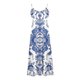 thumbnail image 4 of Puntoco Vestidos Mujer Vestidos de Verano Elegantes para Mujer Vestido de Cuello Redondo sin Mangas con Estampado Vestidos Casuales, 4 of 5
