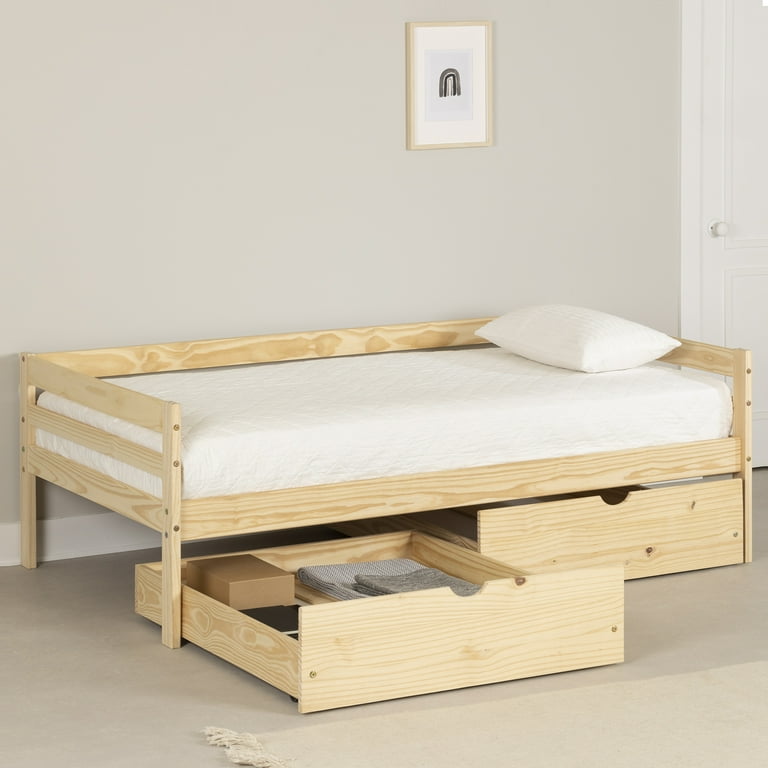 South Shore Sweedi Scandinavian Solid Wood Twin Daybed with