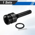 thumbnail image 3 of Socket de bit Torx de 1/2" Uxcell T52 Impacto 6 Puntos de Estrella Sockets de Acero CR-MO con Pasador de Seguridad y Junta Tórica para Controladores de Taladro Eléctrico, 3 of 7