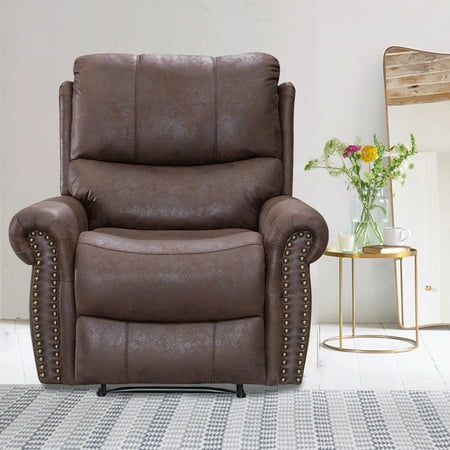 Recliner Chair Reclining Recliner Sofa Couch Sofa Leather Home Theater Seating Manual Recliner Motion For Living Room