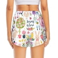 thumbnail image 4 of Goofa Spring Flowers Birds Printed Women 2 in 1 Running Shorts,Quick Dry Athletic Workout Shorts,High Waisted Athletic Shorts with Liner Pockets-, 4 of 9