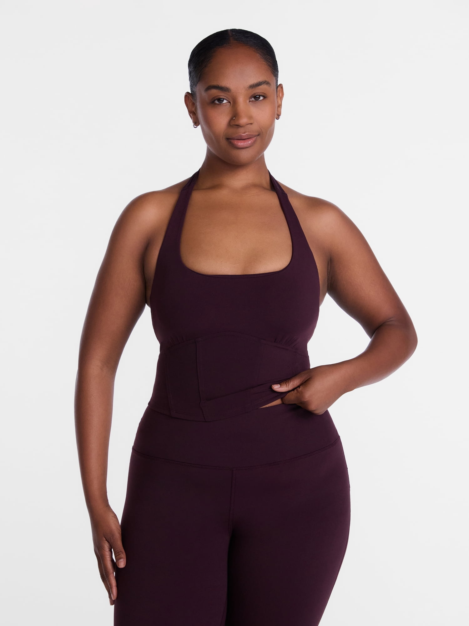 Avia Women's SoftSculpt Corset Halter Bra, Sizes XS-XXL