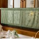 thumbnail image 3 of Bohemian short curtains with tassels, Bohemian linen translucent retro countryside Christmas curtains, (dark green 100 * 60cm), 3 of 5