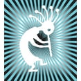 thumbnail image 3 of Ambesonne Kokopelli Duvet Cover Set, Modernized Tribe, Queen, Aqua Charcoal Grey, 3 of 3