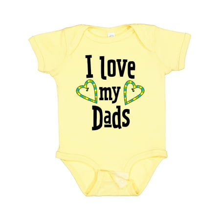

Inktastic I Love my Dads- hearts Boys or Girls Baby Bodysuit