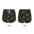 thumbnail image 5 of Lsque Christmas Gold Deers1 Printed Women's Running Shorts with Liner Pockets,Elastic Quick Dry Workout Athletic Gym Yoga Shorts,Womens High Waist Shorts-Large, 5 of 9