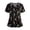 01-Black, variant on Halloween Scrub Tops Women Funny Print Plus Size Scrubs for Women,Stretchy Nursing Pediatric Uniforms Shirts with Pockets Blue XXL