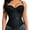 #0222-Black, variant on POUNOO Womens Mesh Corset Tops Slim Fit Spaghetti Strap Mesh Boned Structure Casual Tops Party Style Bustiers Gift