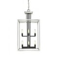 thumbnail image 2 of Z-Lite 456-8 Quadra 8 Light 15" Wide Two Tier Chandelier - Black, 2 of 4