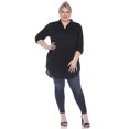 thumbnail image 1 of White Mark Women's Classic Button-Down Tunic Top, 1 of 6