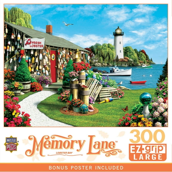 MasterPieces 300 Piece EZ Grip Jigsaw Puzzle - Lobster Bay - 18"x24"