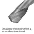 thumbnail image 4 of Uxcell 15mm Reduced Shank Cemented Carbide Twist Drill Bits, 1/2 Inch Straight Shank, 4 of 5