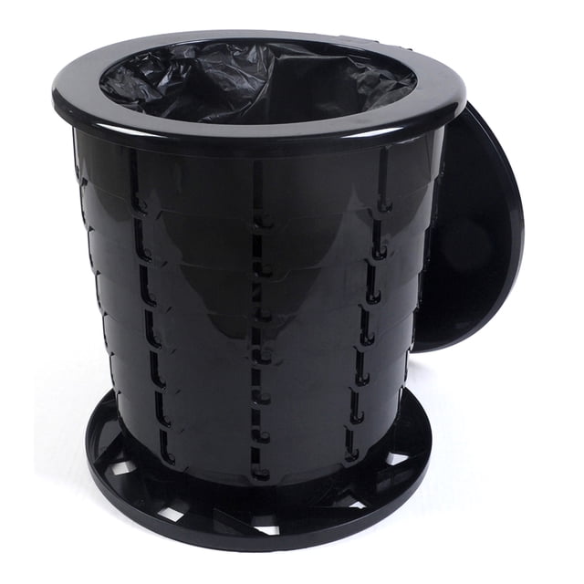 Toilette de Camping, Toilette de Camping Multifonctionnelle, Toilette Sèche Portable Pliable Rétractable, Toilette Mobile pour Pêche en Plein Air, Camping, Randonnée, Longs Trajets