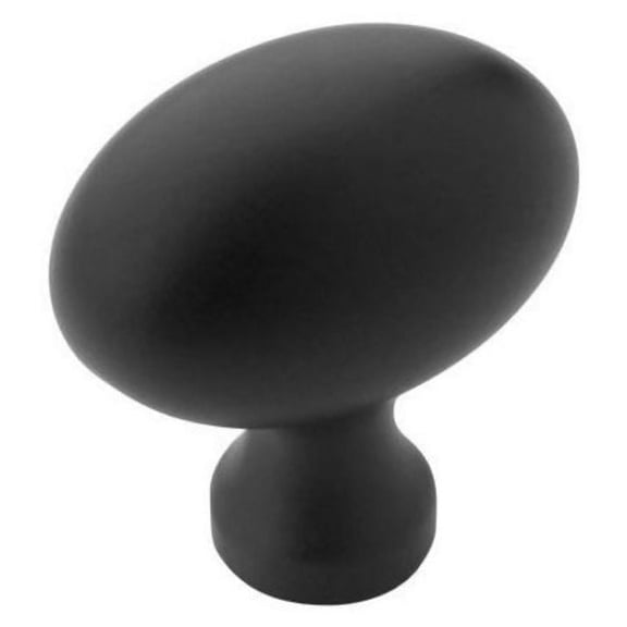 Amerock Bp53014 Vaile 1-3/8" Oval Cabinet Knob - Black