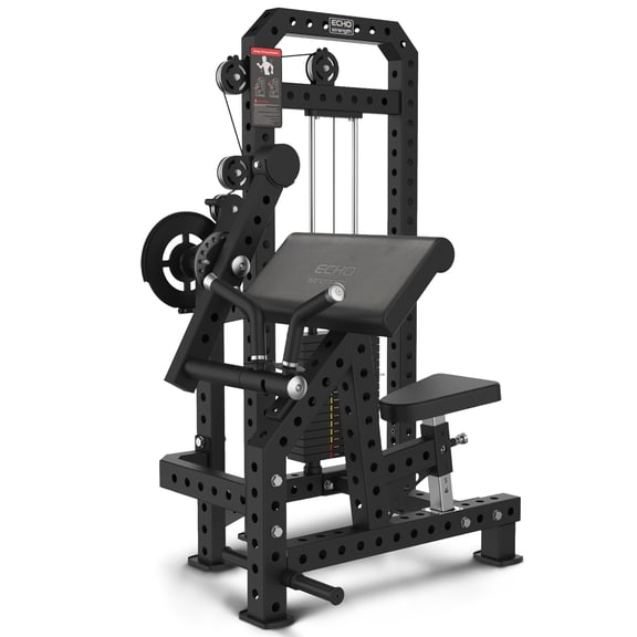 Commercial Biceps Triceps Combo Machine with 220LBS Counterweight for Home Gym, Adjustable Seat Arm Exercise Equipment, Multi-Function Press for Strength Training & Body Building