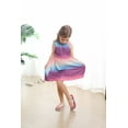 thumbnail image 4 of Toddler Girl Casual Dresses Purple Mermaid Summer Dress 2T (Mermaid-266), 4 of 5