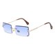 thumbnail image 1 of Moda Popular sin montura pequeño rectángulo gafas de sol mujeres hombres 2020 tonos aleación Metal gafas UV400 gafas Tan Jianjun unisex, 1 of 2